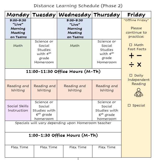 schedule